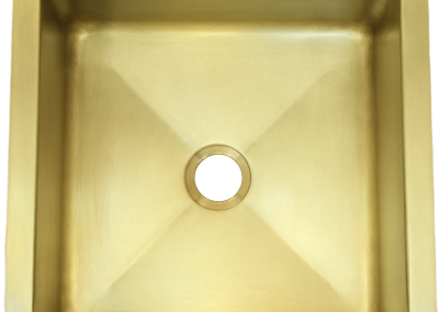 T15 Burnished Brass Sink with 2 in drain.