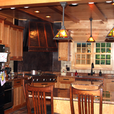 Eden Prairie Farmhouse Range Hood and Sink