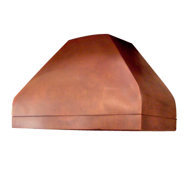 custom copper range hood Texas Lightsmith Model #5, A