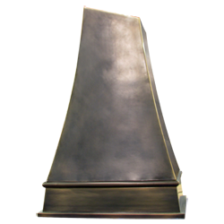 custom bronze range hood Texas Lightsmith Model #6, F