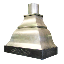 custom stainless steel range hood Texas Lightsmith Model #24, I