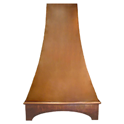 custom copper range hood Texas Lightsmith Model #23, A